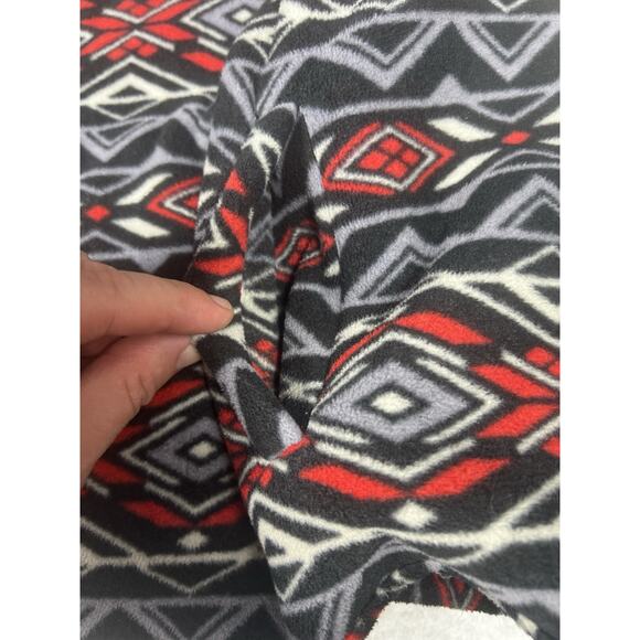 Jane Ashley Womens Multicolor Geometric Front Pockets Full Zip Vest Jacket Sz XL - Picture 3 of 11